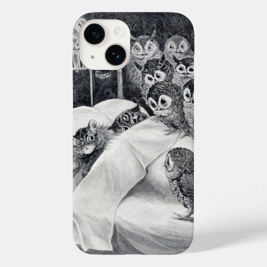 Cat Nightmare Owl Bird, Louis Wain Case-Mate iPhon iPhone Hülle (Rückseite)