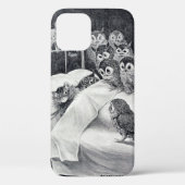 Cat Nightmare Owl Bird, Louis Wain Case-Mate iPhone Hülle (Rückseite)