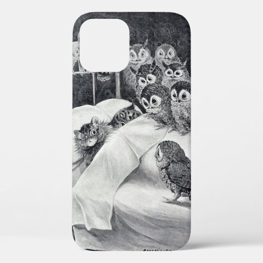 Cat Nightmare Owl Bird, Louis Wain Case-Mate iPhone Hülle (Rückseite)