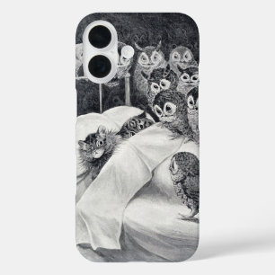 Cat Nightmare Owl Bird, Louis Wain iPhone 16 Hülle