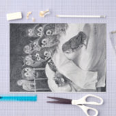 Cat Nightmare Owl Bird, Louis Wain Seidenpapier (Handwerk)