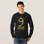 Cat Nine Lives Scara Katze Ohren T-Shirt (Vorne ganz)