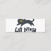 Cat ninja - Farbe auswählen Mini Visitenkarte (Rückseite)
