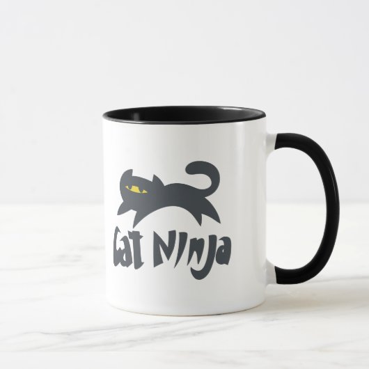 Cat ninja - Farbe auswählen Tasse (Rechts)