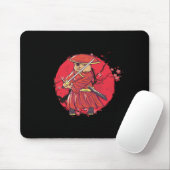 Cat Ninja Katana Kendo Sword Japan Samurai Geschen Mousepad (Mit Mouse)