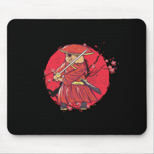 Cat Ninja Katana Kendo Sword Japan Samurai Geschen Mousepad