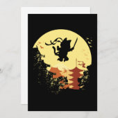 Cat Ninja Samurai Shinobi Kitten Kitty Pet Animal Einladung (Vorne/Hinten)