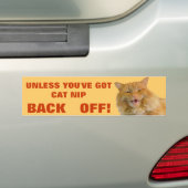 Cat Nip Leckereien oder Back Off Grumpy Kitty Autoaufkleber (Auf Auto)