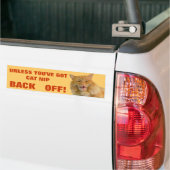 Cat Nip Leckereien oder Back Off Grumpy Kitty Autoaufkleber (Auf Lkw)