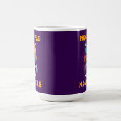 Cat No Coffee No Workee Funny Feline Morning Gesch Kaffeetasse (Mittel)
