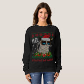 Cat No Grumpy Xmas Katzen Kein hässlicher Weihnach Sweatshirt (Vorne ganz)