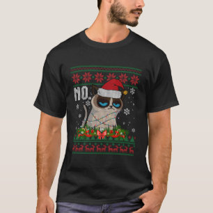 Cat No Grumpy Xmas Katzen Kein hässlicher Weihnach T-Shirt