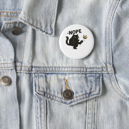 Cat No Kings In America Button (Beispiel)