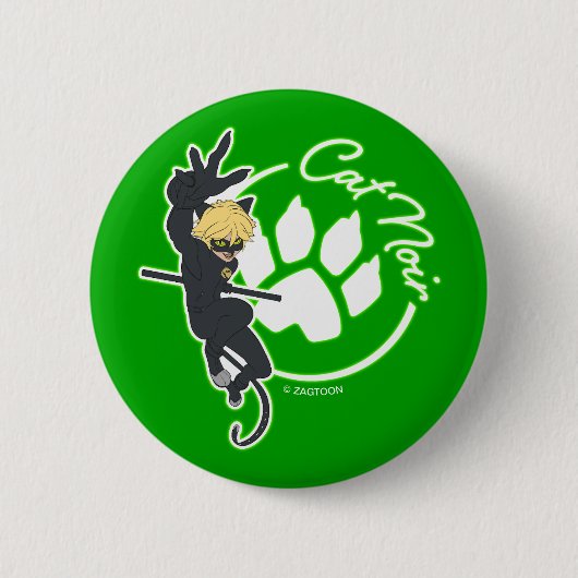 Cat Noir Abzeichen Button (Vorderseite)