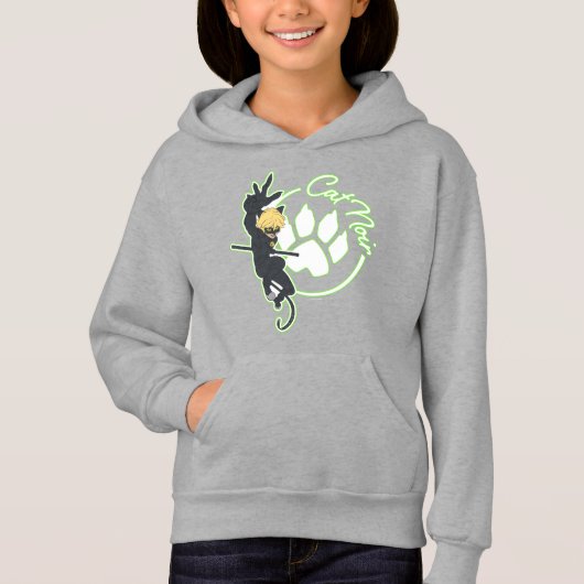 Cat Noir Abzeichen Hoodie (Vorderseite)
