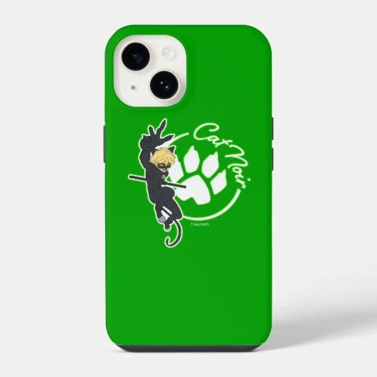 Cat Noir-Abzeichen iPhone Hülle (Rückseite)