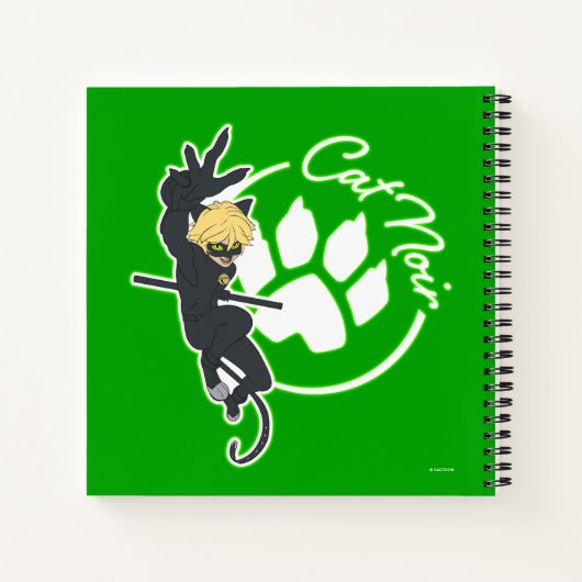 Cat Noir Abzeichen Notizblock (Rückseite)