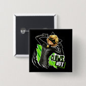 Cat Noir | Claws Out Graphic Button (Vorne & Hinten)