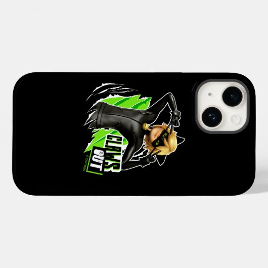 Cat Noir | Claws Out Graphic Case-Mate iPhone Hülle (Rückseite (Horizontal))