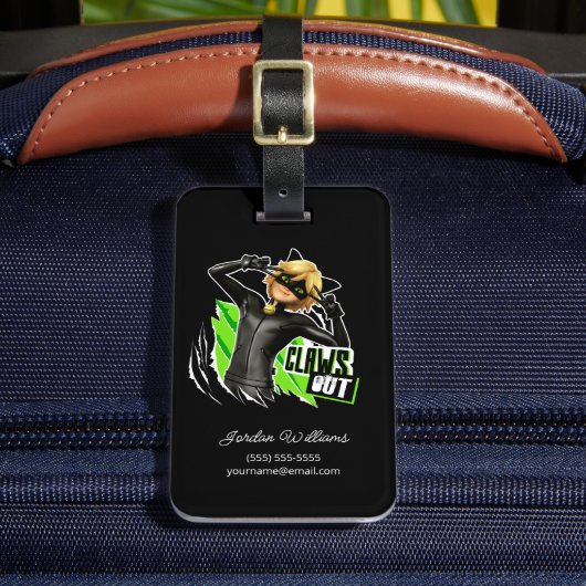 Cat Noir | Claws Out Graphic Gepäckanhänger (Vorderseite Insitu 2)