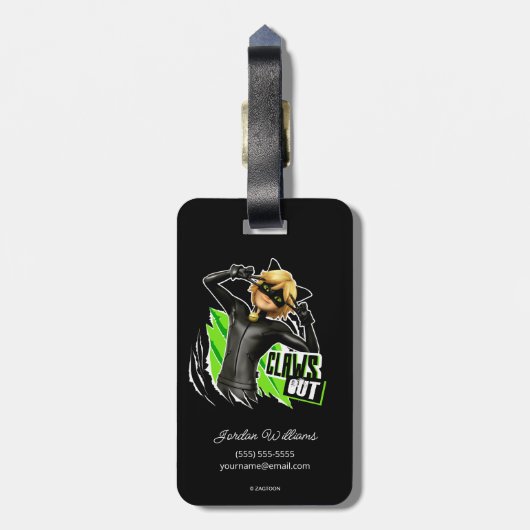 Cat Noir | Claws Out Graphic Gepäckanhänger (Rückseite vertikal)