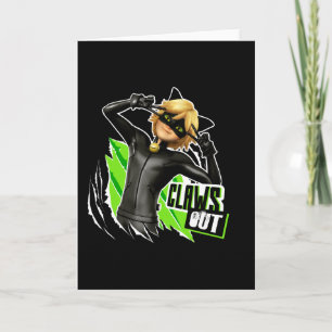 Cat Noir   Claws Out Graphic Karte