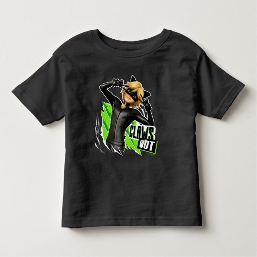 Cat Noir | Claws Out Graphic Kleinkind T-shirt (Vorderseite)