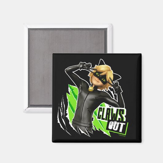 Cat Noir | Claws Out Graphic Magnet (Vorderseite/Rückseite)