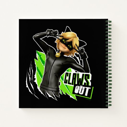 Cat Noir | Claws Out Graphic Notizblock (Rückseite)