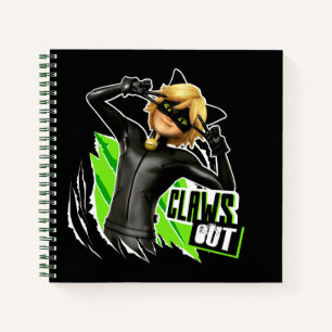 Cat Noir   Claws Out Graphic Notizblock