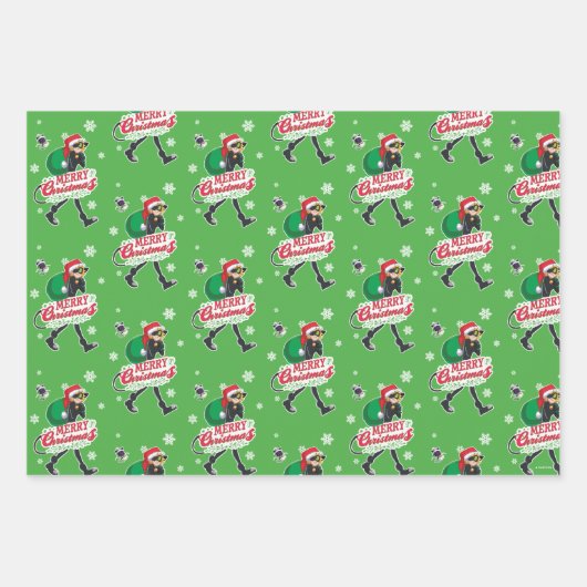 Cat Noir | Frohe Weihnachten Geschenkpapier Set (Vorderseite 2)