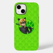 Cat Noir Green Abzeichen Case-Mate iPhone Hülle (Rückseite)