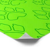 Cat Noir Green Abzeichen Poster (Ecke)