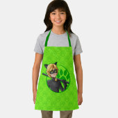 Cat Noir Green Abzeichen Schürze (Insitu)