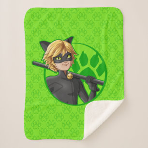 Cat Noir Green Abzeichen Sherpadecke
