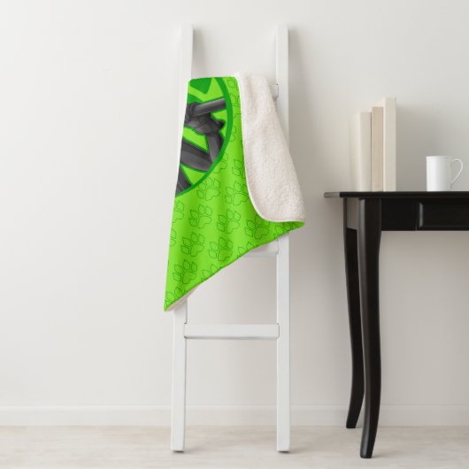 Cat Noir Green Abzeichen Sherpadecke (Beispiel)