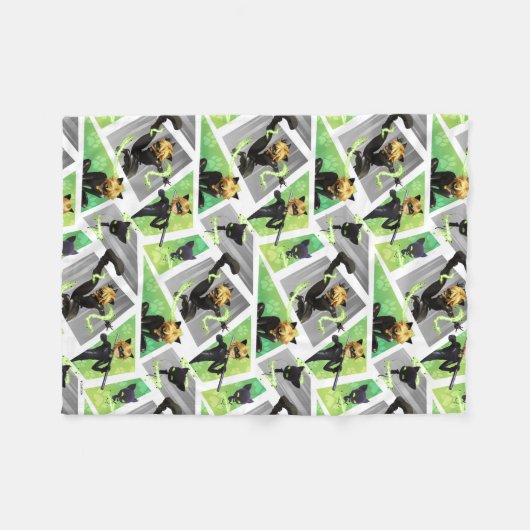 Cat Noir & Plagg Muster Fleecedecke (Vorderseite (Horizontal))