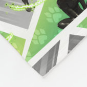 Cat Noir & Plagg Muster Fleecedecke (Ecke)