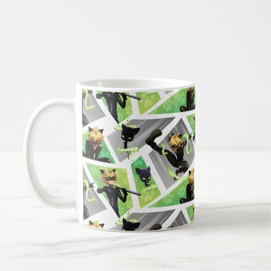 Cat Noir & Plagg Muster Kaffeetasse (Links)