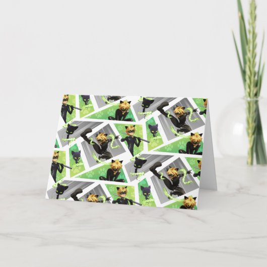 Cat Noir & Plagg Muster Karte (Vorderseite)