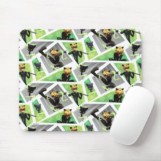 Cat Noir & Plagg Muster Mousepad (Mit Mouse)