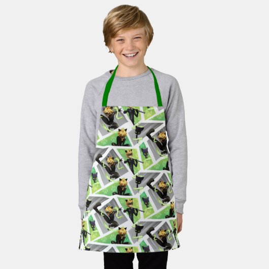 Cat Noir & Plagg Muster Schürze (Getragen)