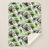 Cat Noir & Plagg Muster Sherpadecke (Vorderseite)