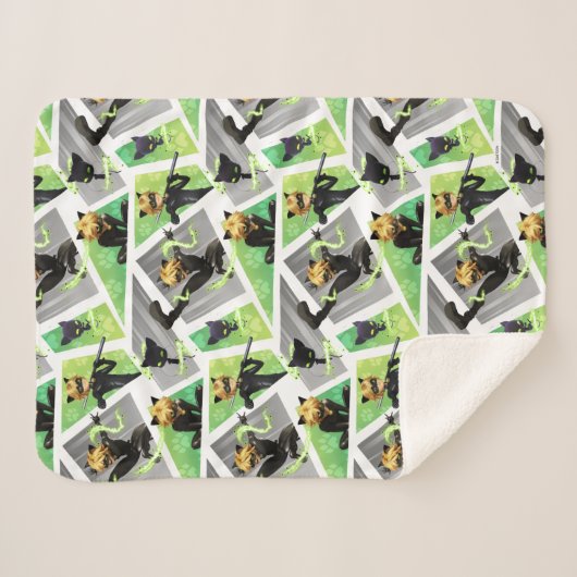 Cat Noir & Plagg Muster Sherpadecke (Vorderseite (Horizontal))