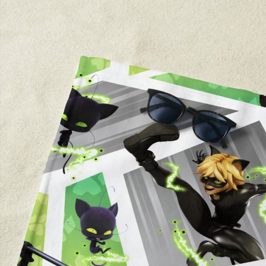 Cat Noir & Plagg Muster Strandtuch (Beispiel)