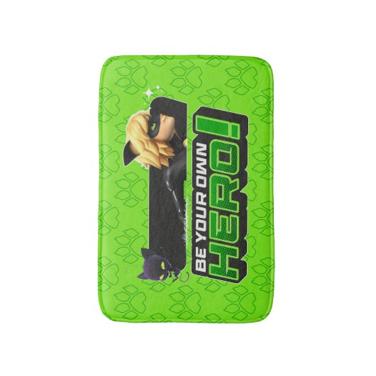 Cat Noir | Seid euer eigener Held Badematte (Vorderseite Vertikal)