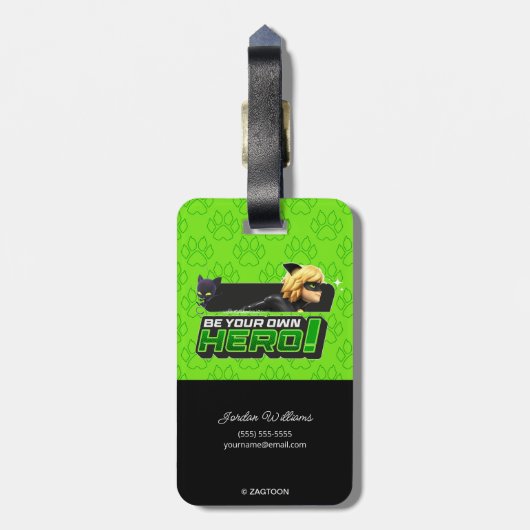 Cat Noir | Seid euer eigener Held Gepäckanhänger (Rückseite vertikal)