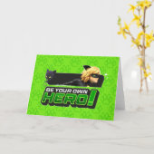 Cat Noir | Seid euer eigener Held Karte (Gelbe Blume)