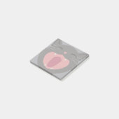 Cat Nom Gray Post-it Klebezettel (angewinkelt)