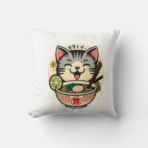 Cat Noodle japanischer Anime ga Kawaii Katze Kissen